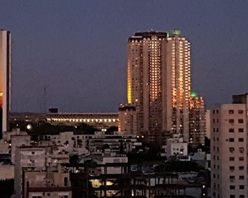 entardecer em Buenos Aires